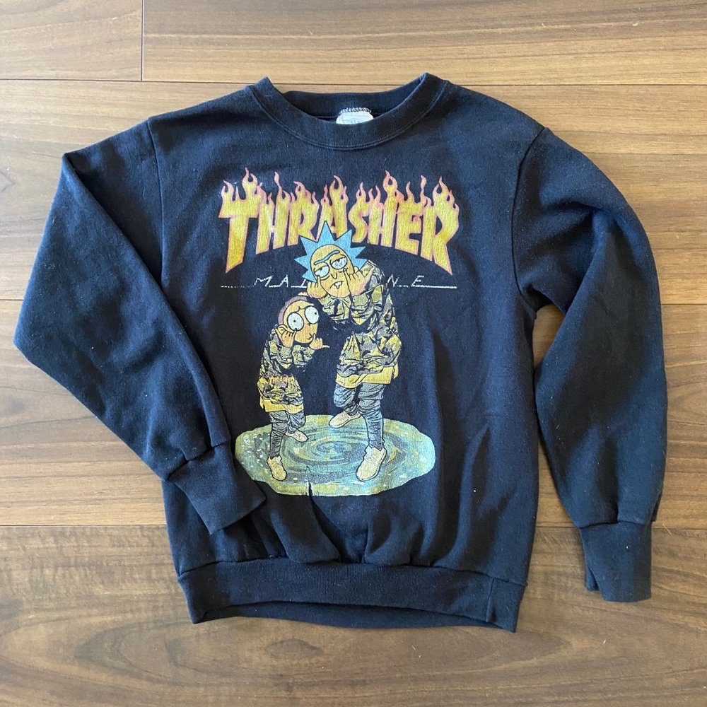 Rick and Morty Thrasher Sweatshirt - Size S